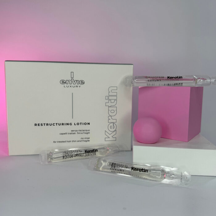 MARKONI. Ампули Envie Luxury Keratin Lotion для догляду та відновлення пошкодженого волосся