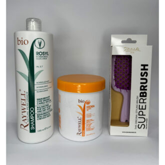 MARKONI. Набір шампунь Raywell bio Rosyl + маска Raywell bio Hidra + щітка janeke у подарунок